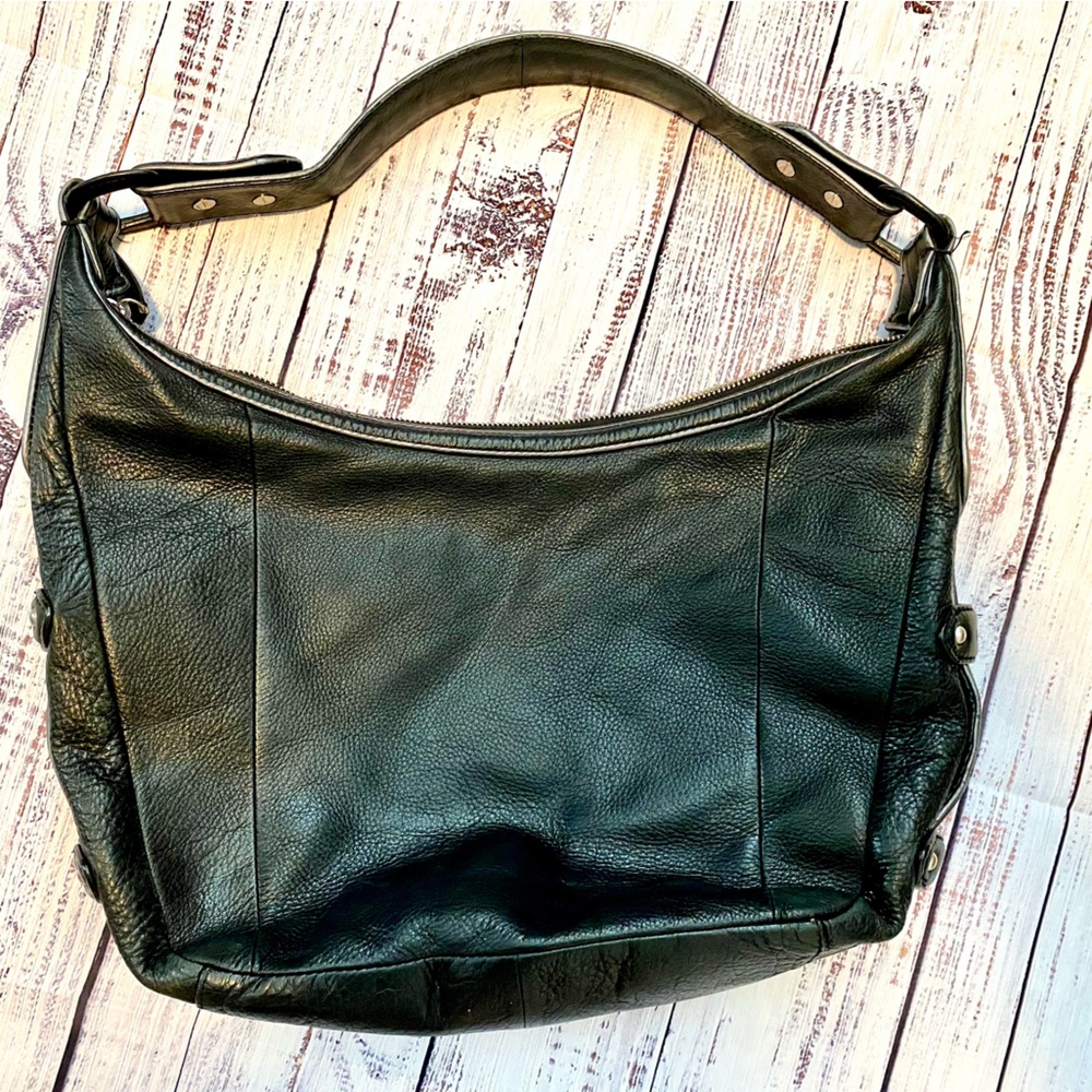 Cole Haan black leather purse/handbag/shoulder bag.